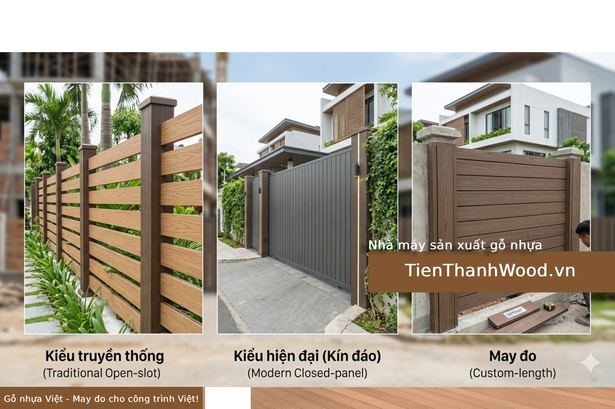 Hàng rào gỗ nhựa TienThanhWood