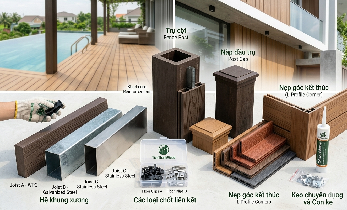 Phụ kiện gỗ nhựa