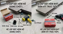 Hướng dẫn lắp hèm hở